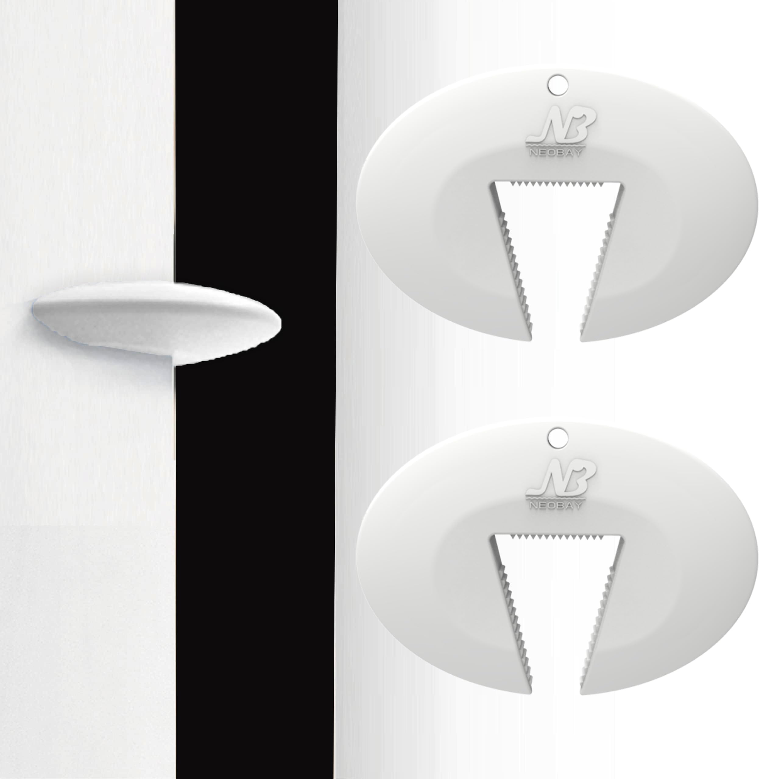 Neobay silicone door pinch guard in white