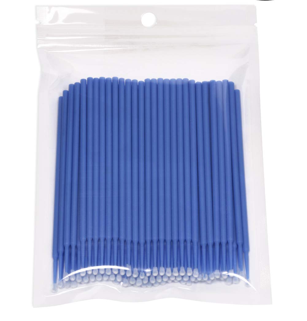 Mini Skater micro applicator brushes in blue for baby oral care