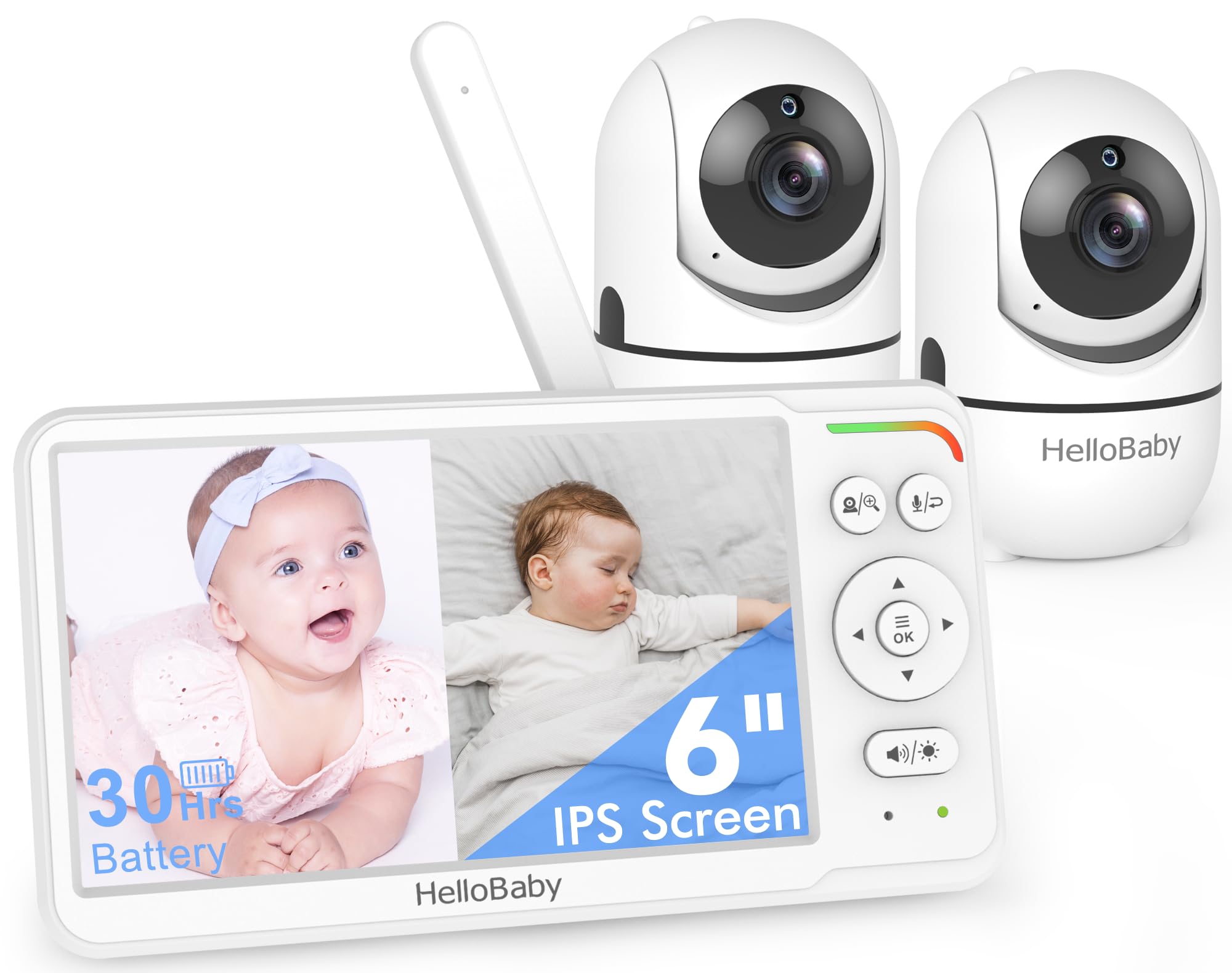 HelloBaby 6-Inch IPS Baby Monitor Gift Guide: Which Screen Size Is Right for Your Nursery?