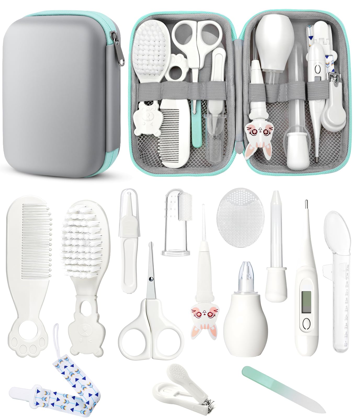 YASEW newborn grooming kit with baby care tools and travel case