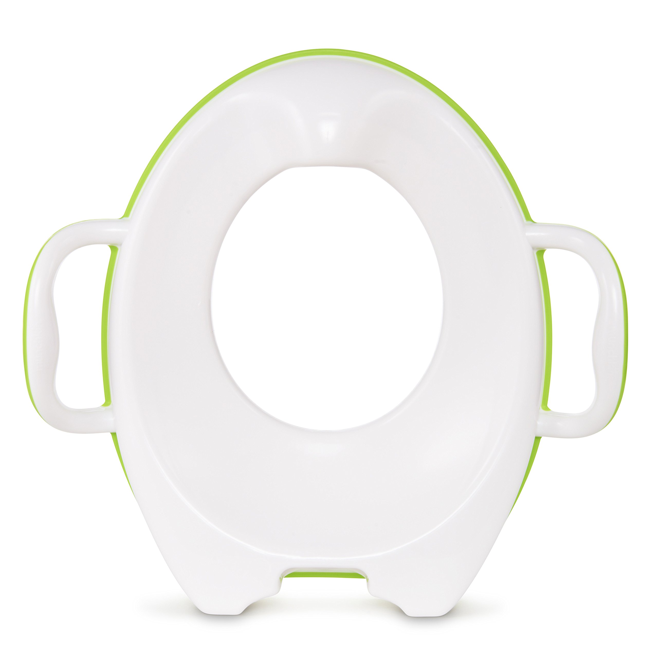 Munchkin Sturdy Potty Training Seat in green with contoured design and built-in handles