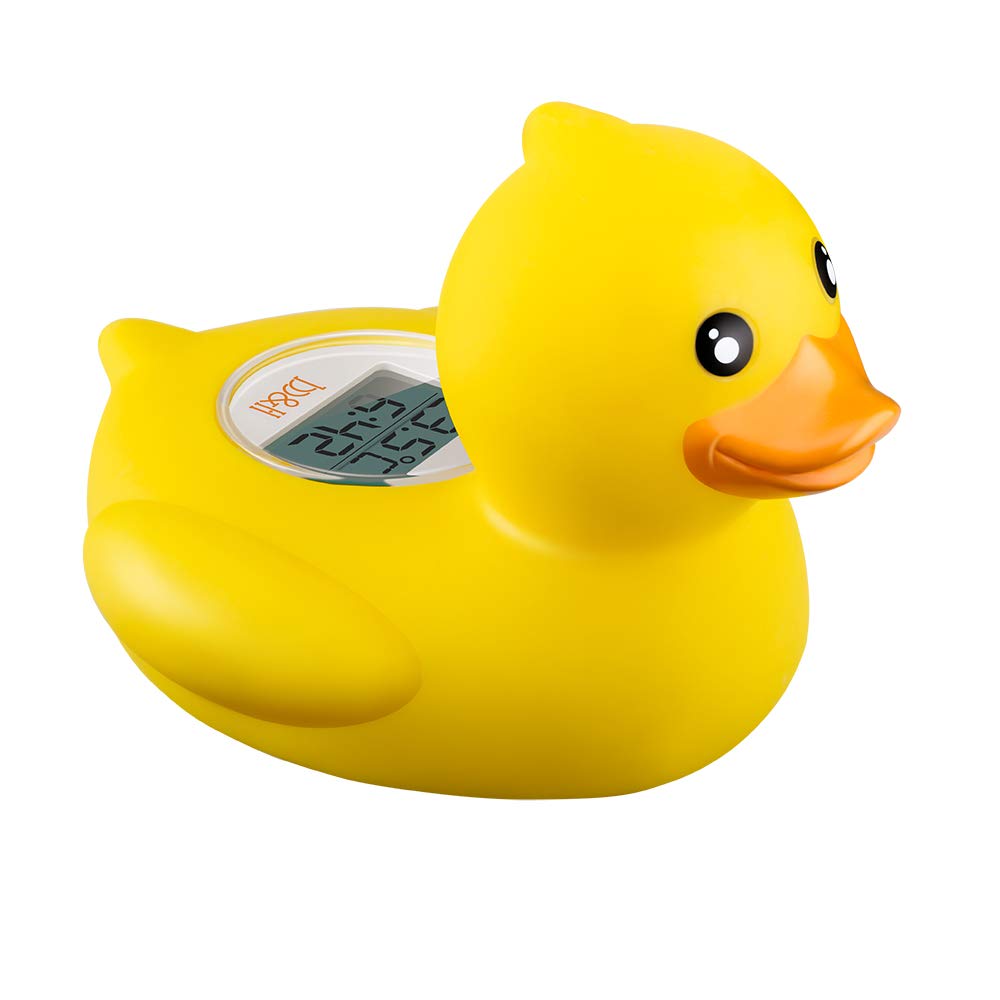 B&H Baby Bath Thermometer floating duck design with digital temperature display for infant bath safety