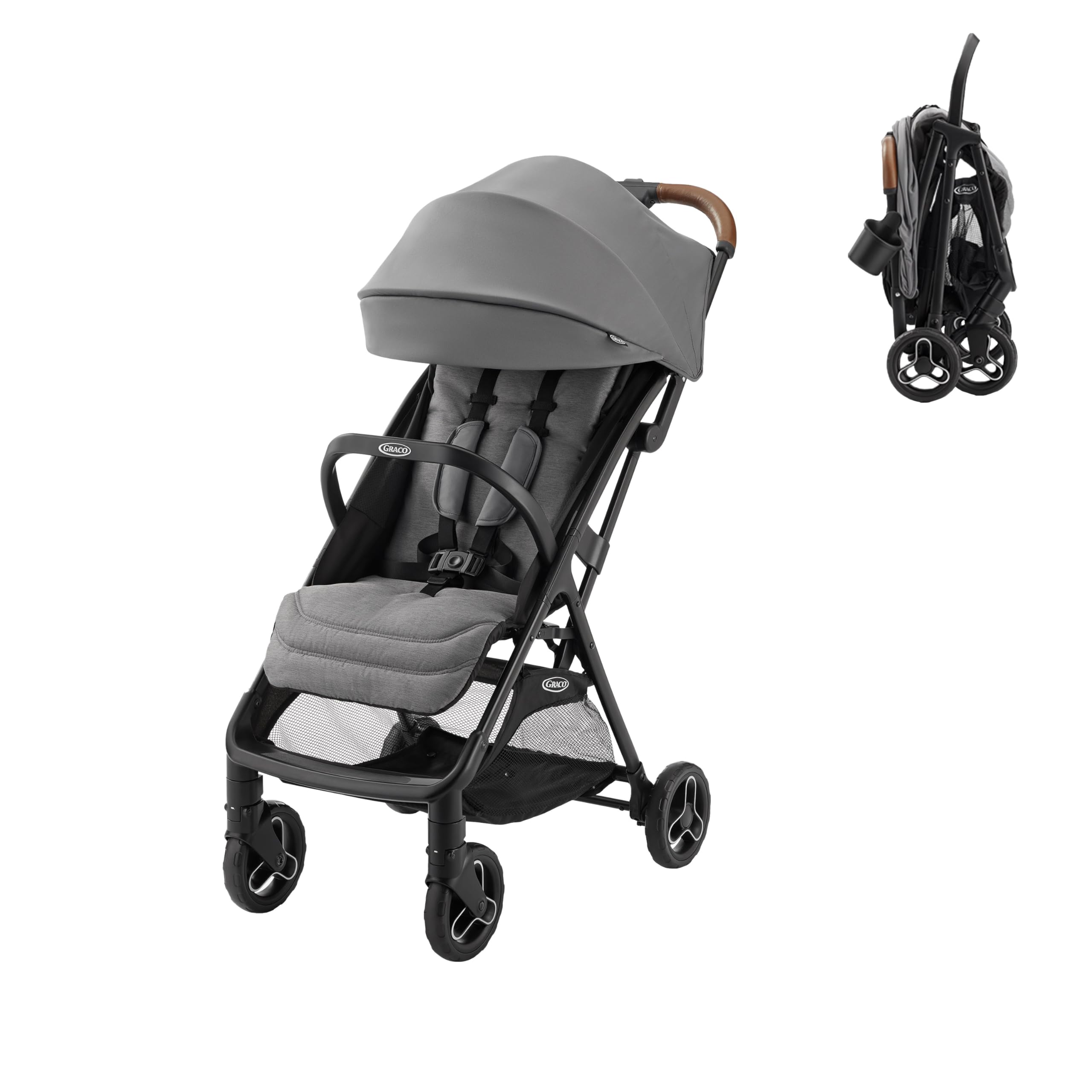 Graco Ready2Jet compact travel stroller with automatic fold in Kingston color