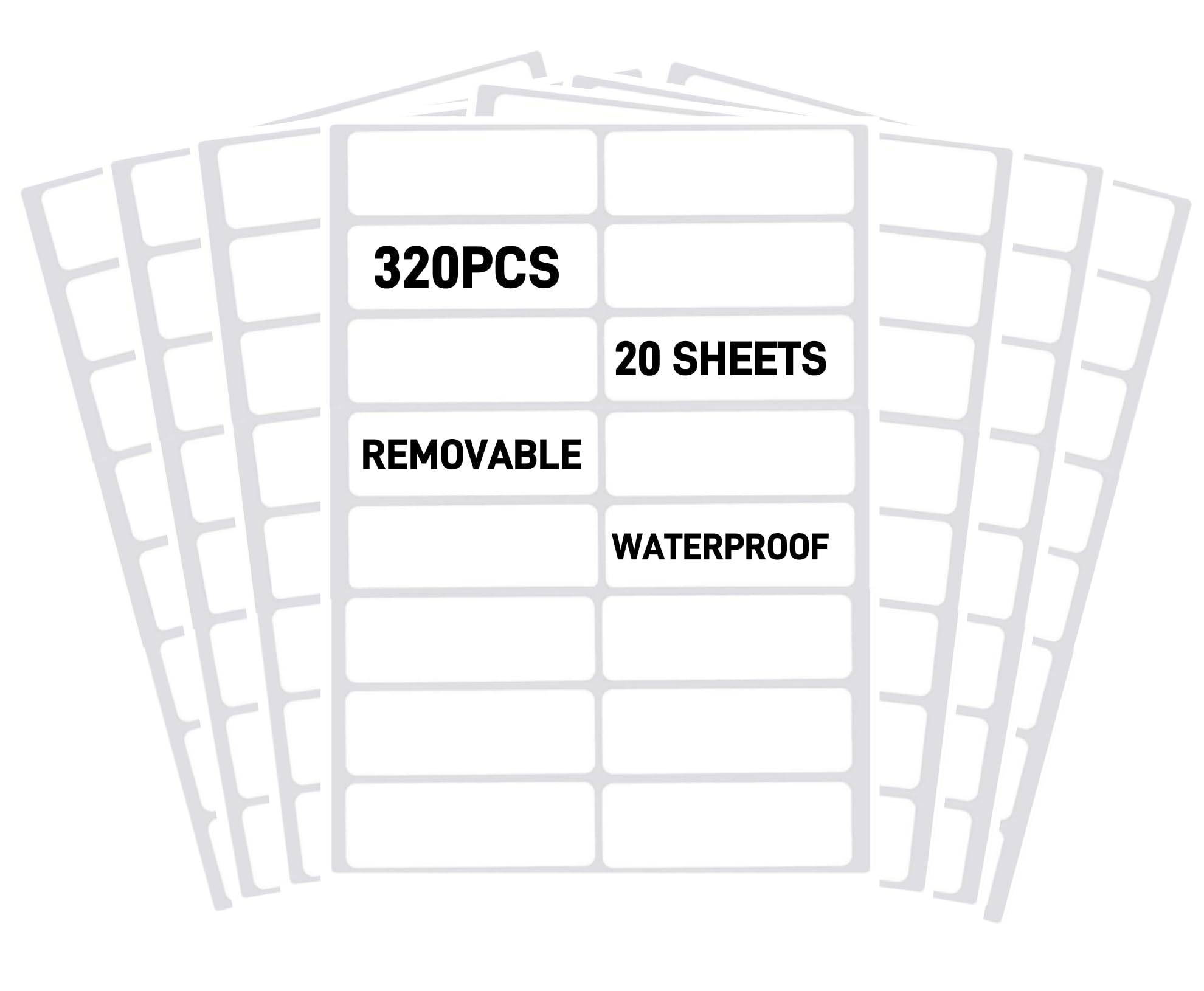 PreFeel Removable Waterproof Labels for organizing baby bottles and kitchen storage