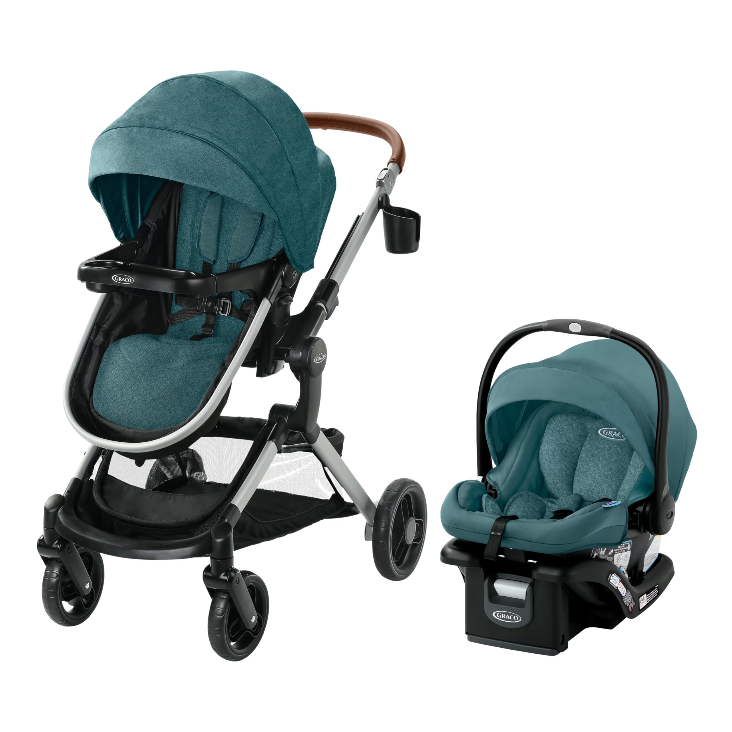 Graco Modes Nest Travel System with adjustable Slide2Me seat in Bayfield color