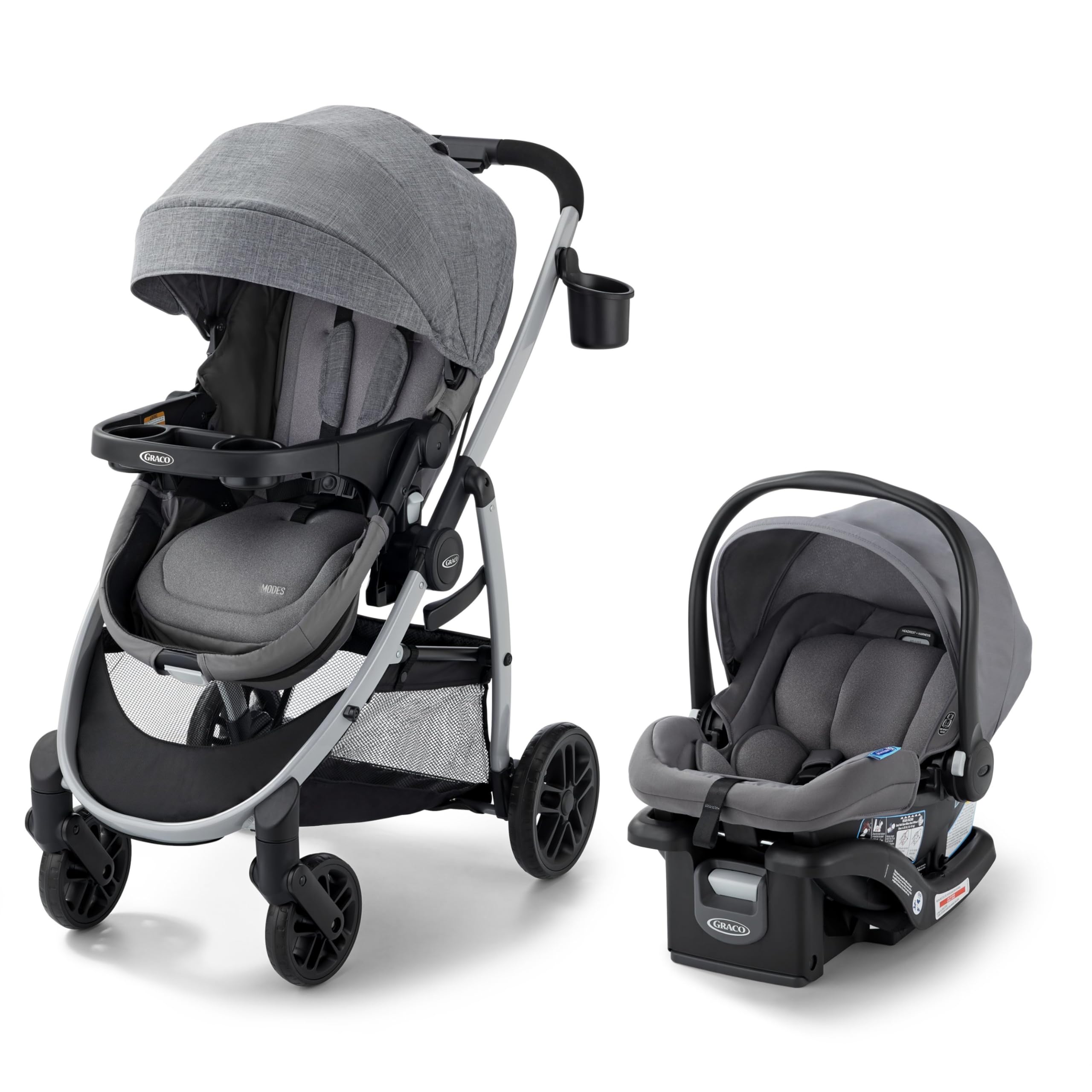 Graco Modes Travel Systems Compared by Car Seat Range and Seat Height
