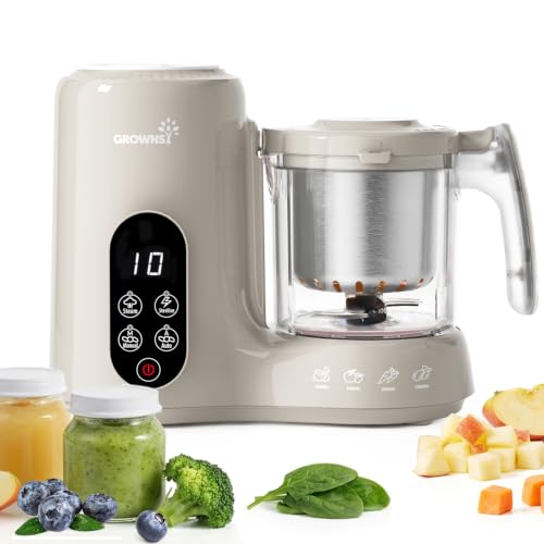 Grownsy baby food maker components and steam basket detail