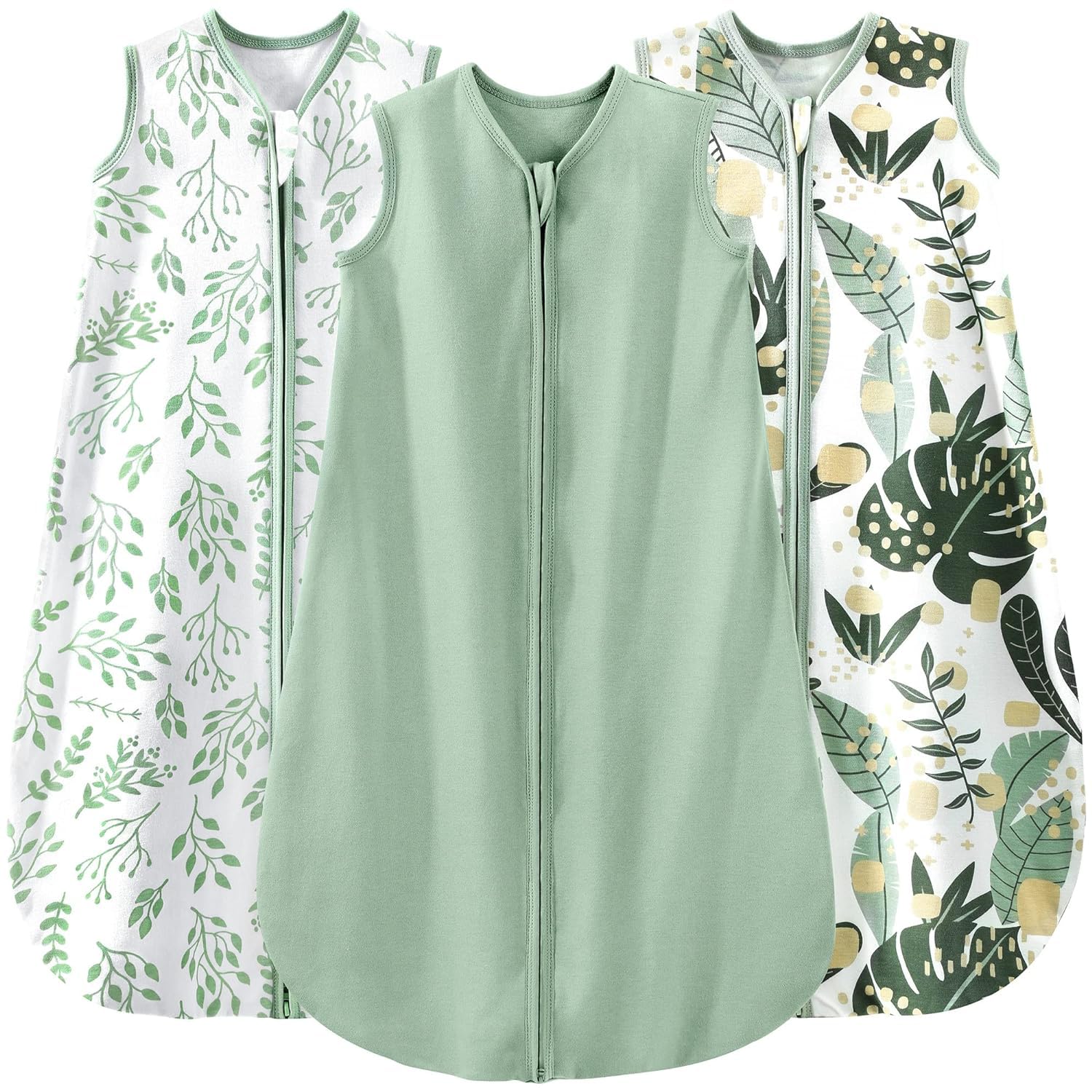 Yoofoss 3-pack wearable blanket collection for infants with organic cotton fabric