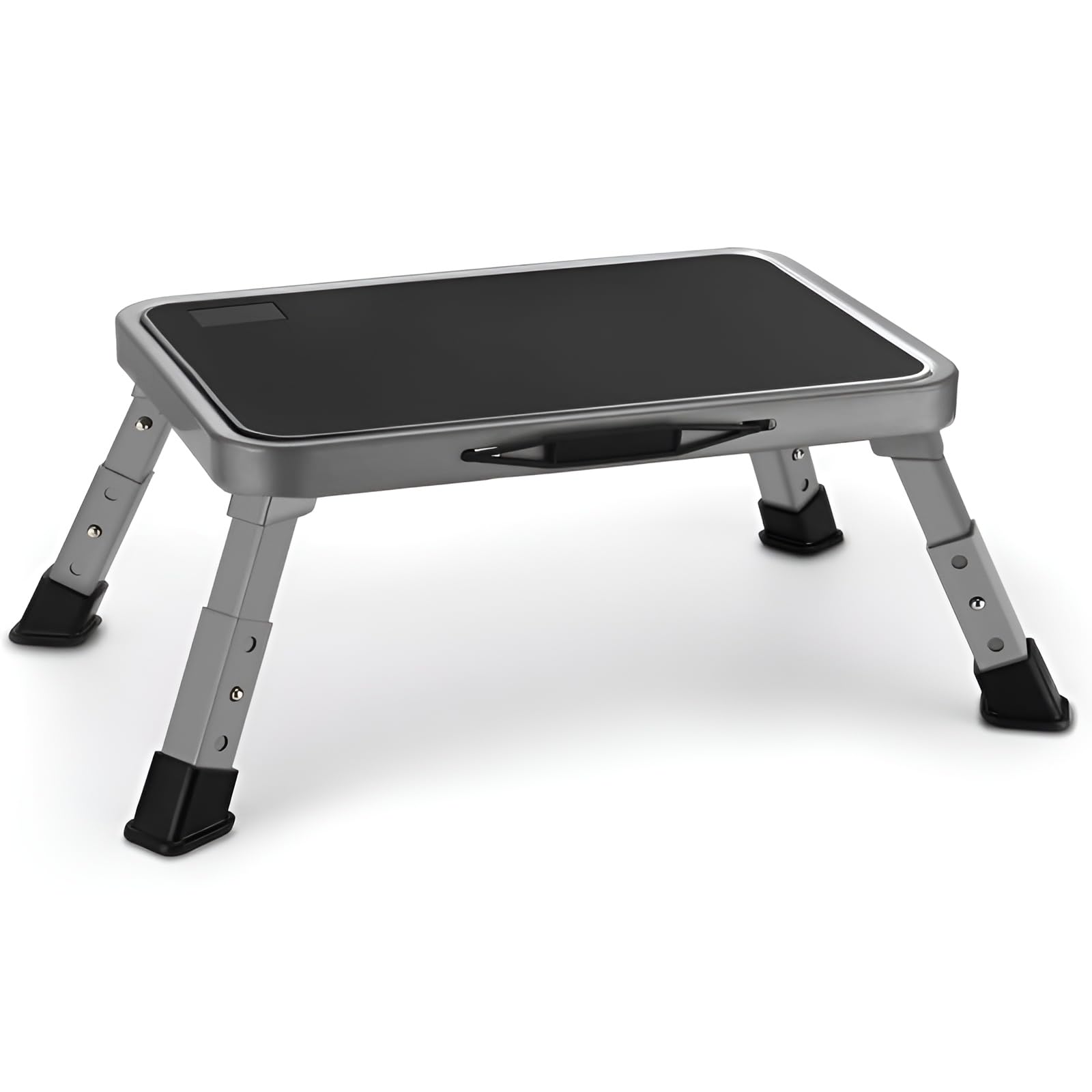 Jocauto Foldable Step Stool with adjustable height settings and non-slip platform for adults and children