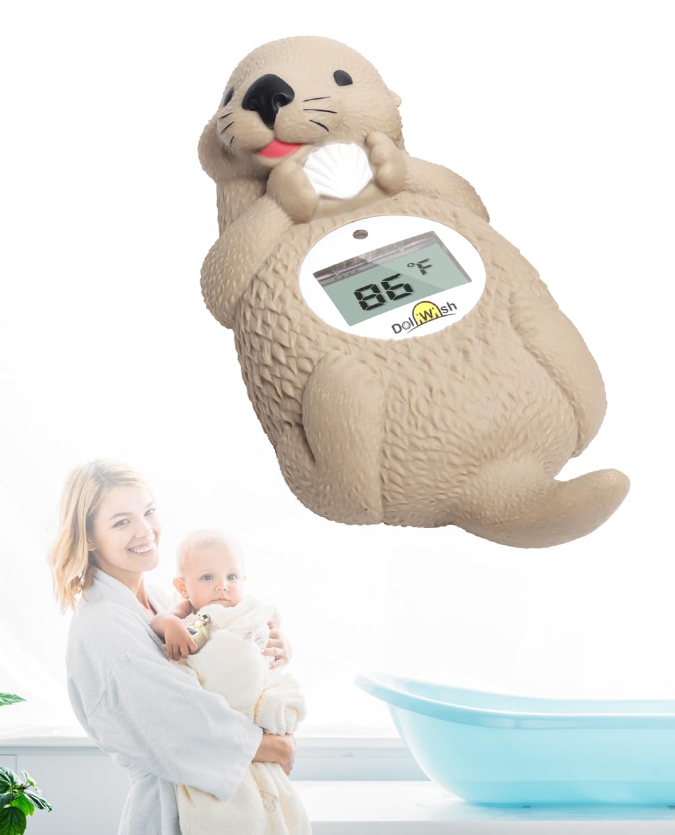 DoliWish floating otter baby bath thermometer
