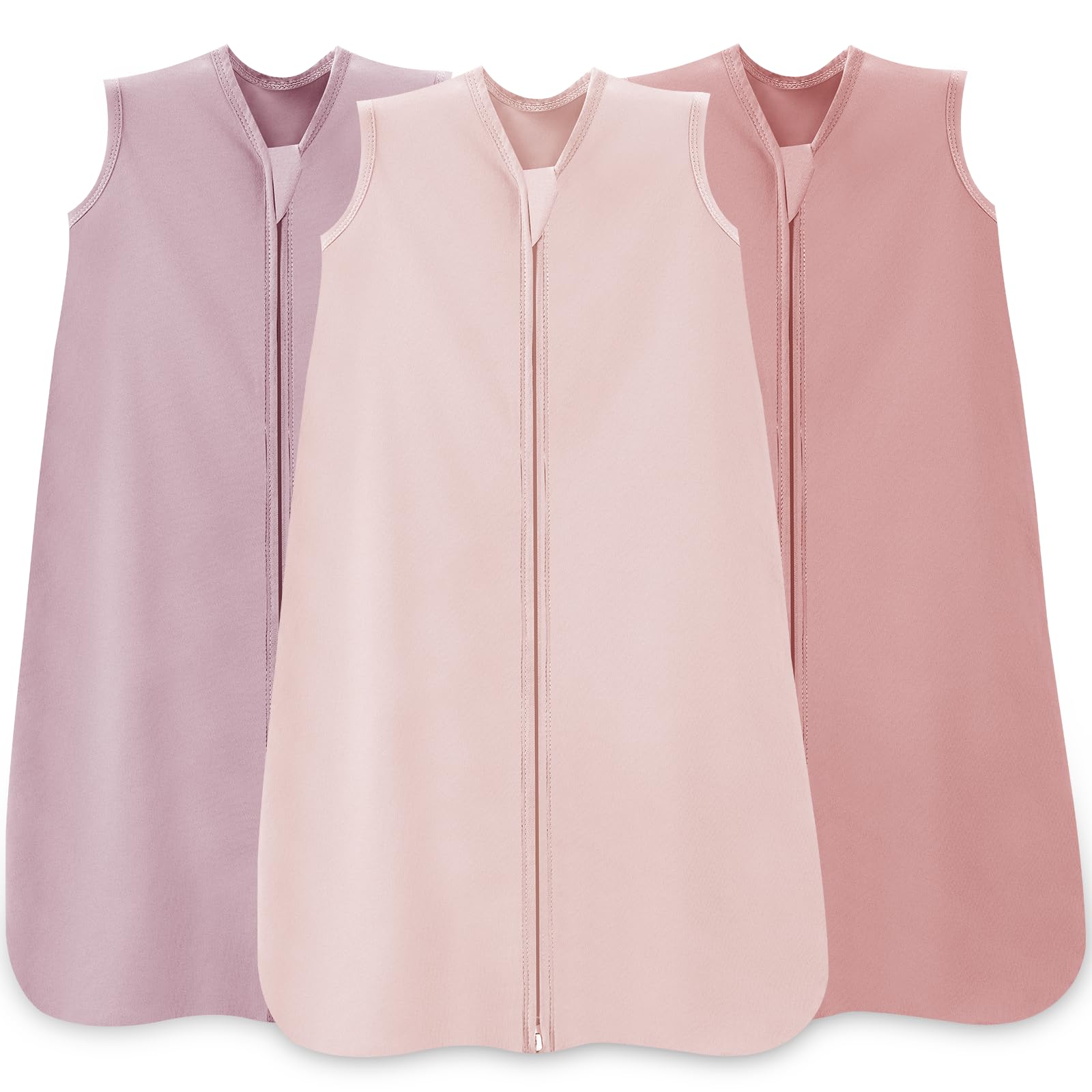 Wrrernsin Baby Sleep Sack three-pack with two-way zippers for newborns and infants