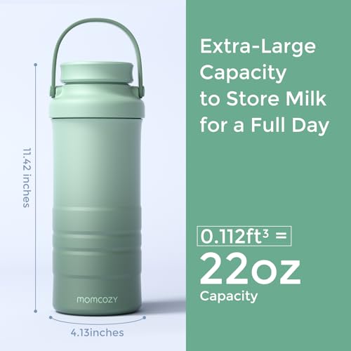 Dual bottle storage system showing separate compartments for breast milk