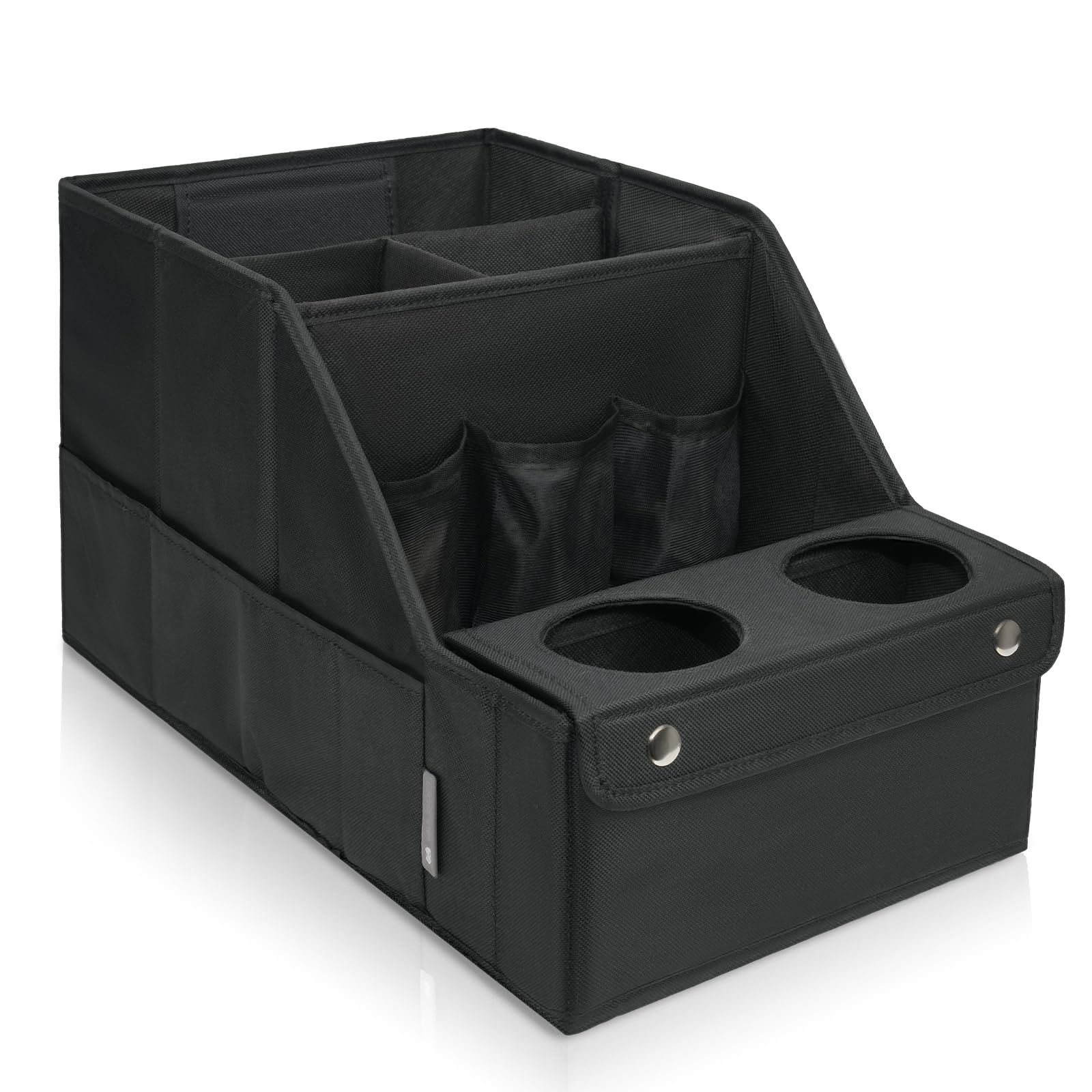 MULISOFT backseat organizer with 11 compartments and collapsible cup holders