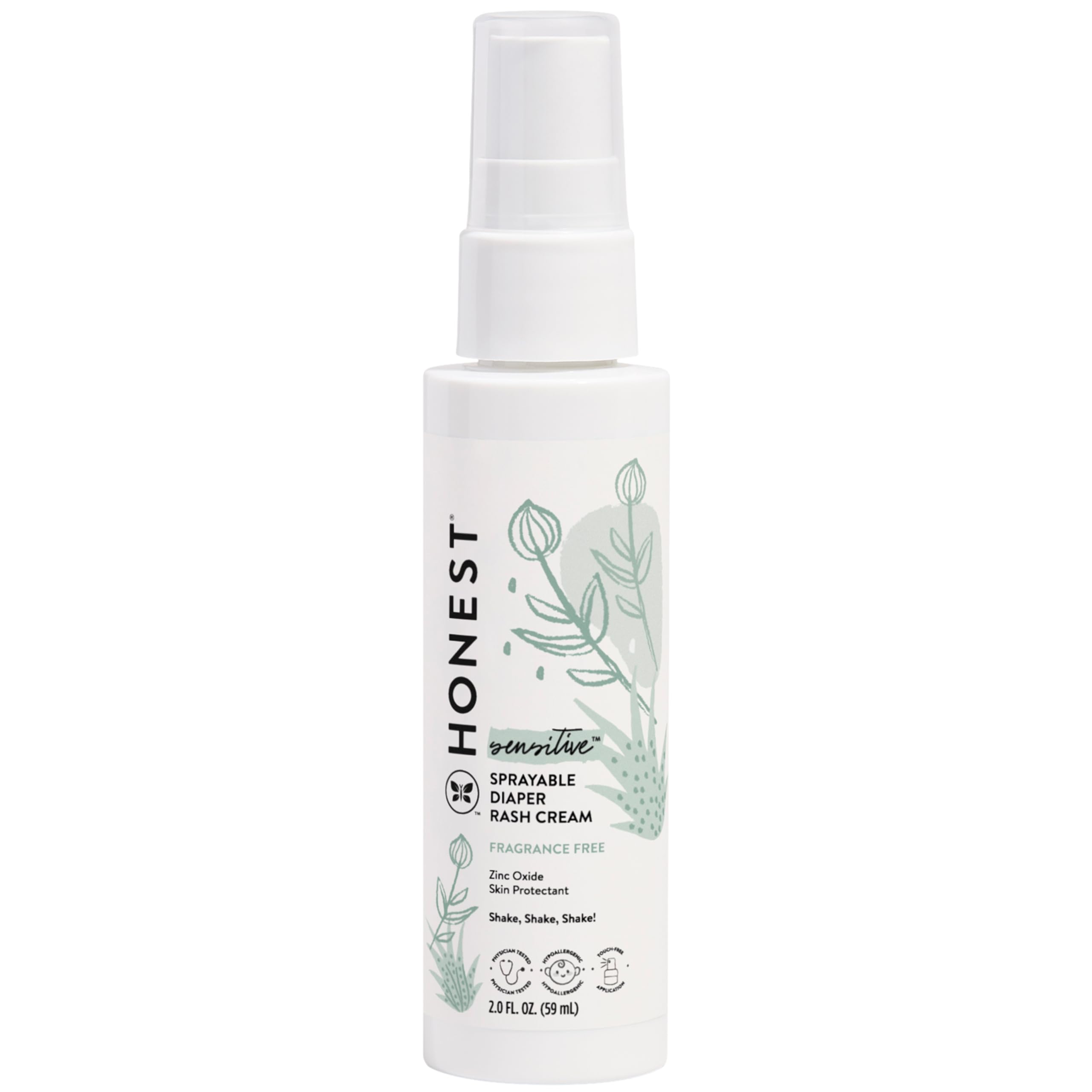 The Honest Company spray bottle diaper rash treatment