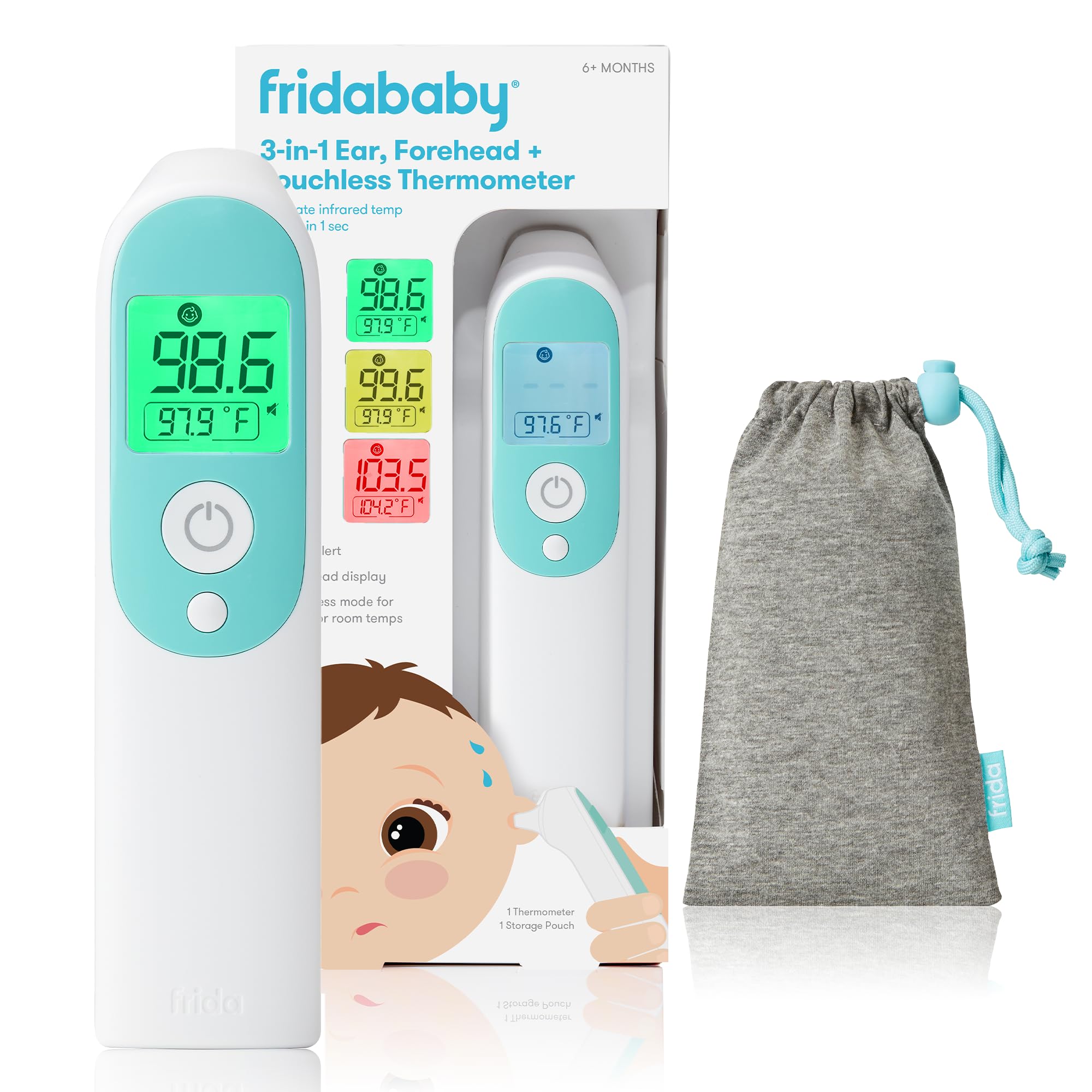 Frida Baby 3-in-1 infrared thermometer for measuring baby fever temperatures