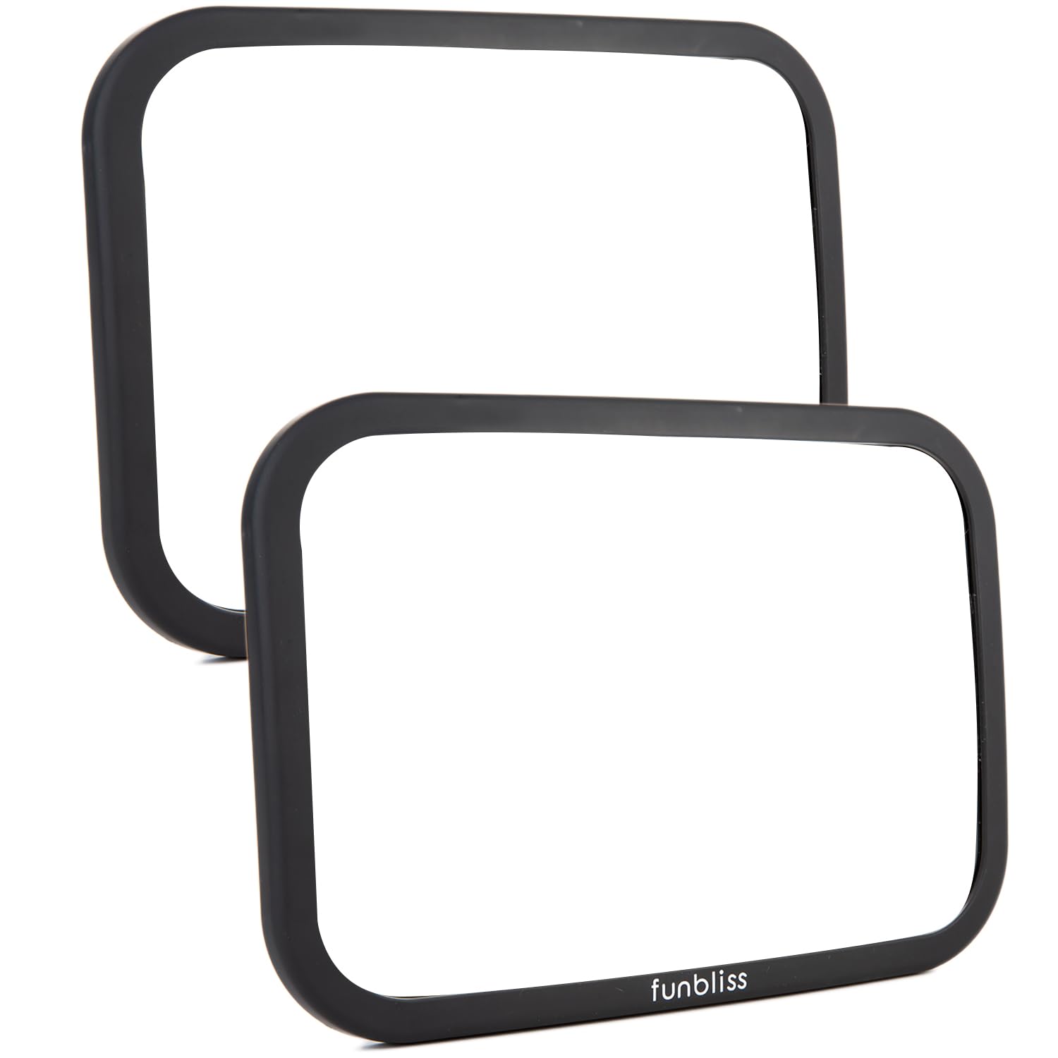 Funbliss 2-Pack Baby Car Mirror with shatterproof construction and 360-degree rotation