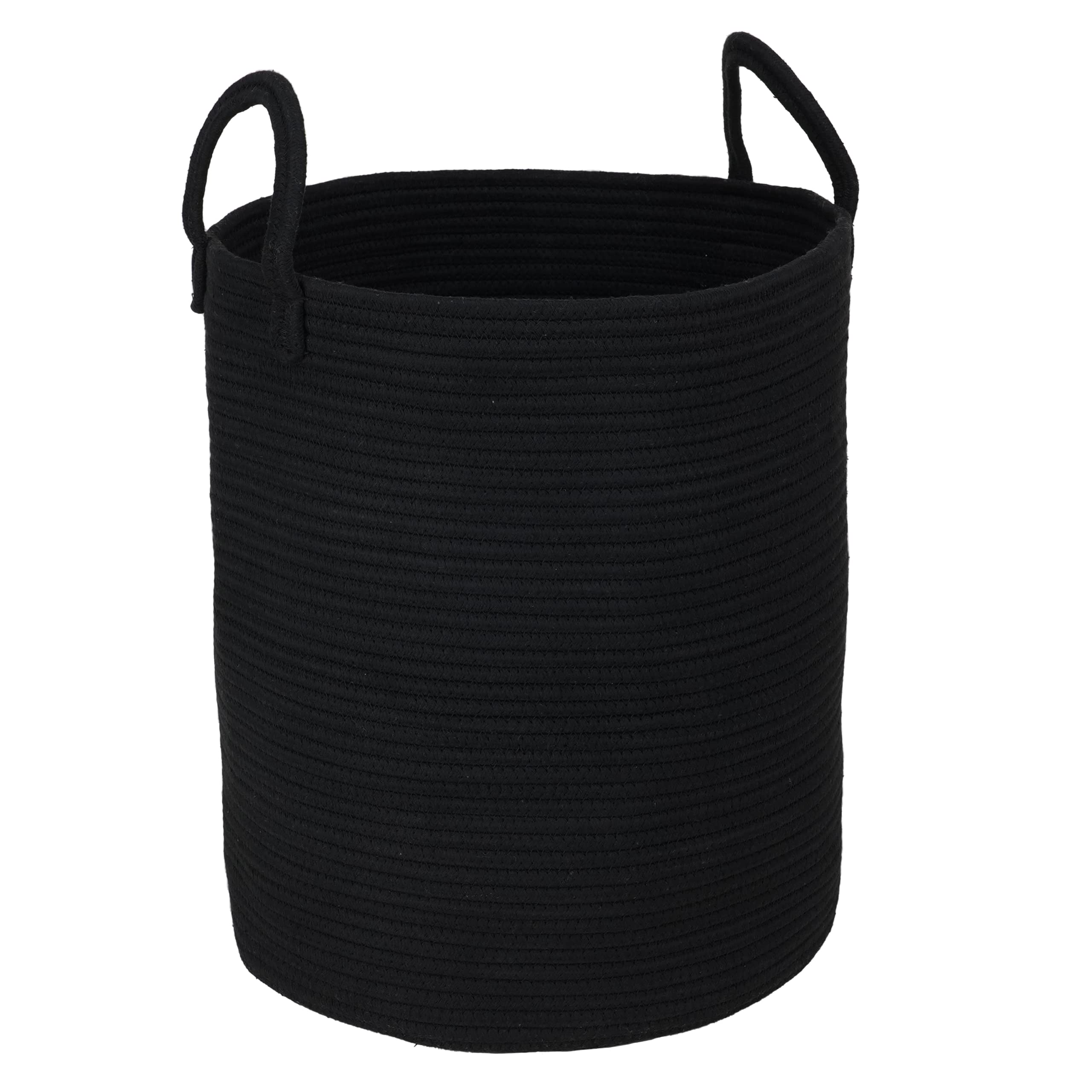 XUANGUO black cotton rope laundry hamper in a modern nursery setting