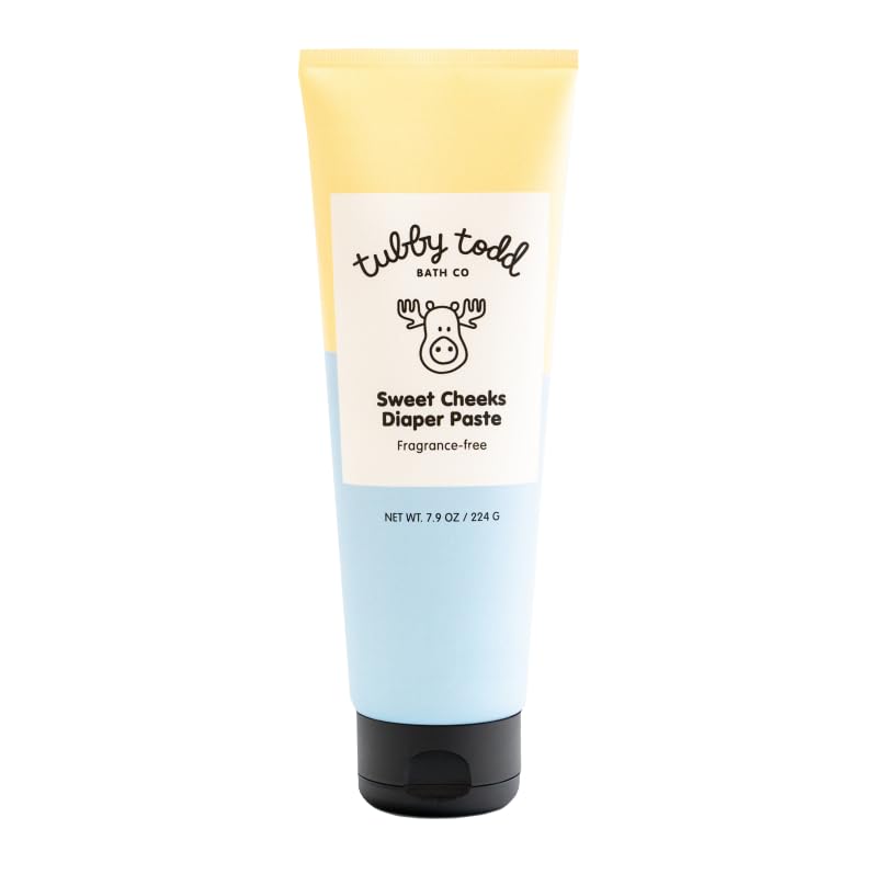 Tubby Todd Sweet Cheeks Diaper Paste with zinc oxide formula for sensitive baby skin