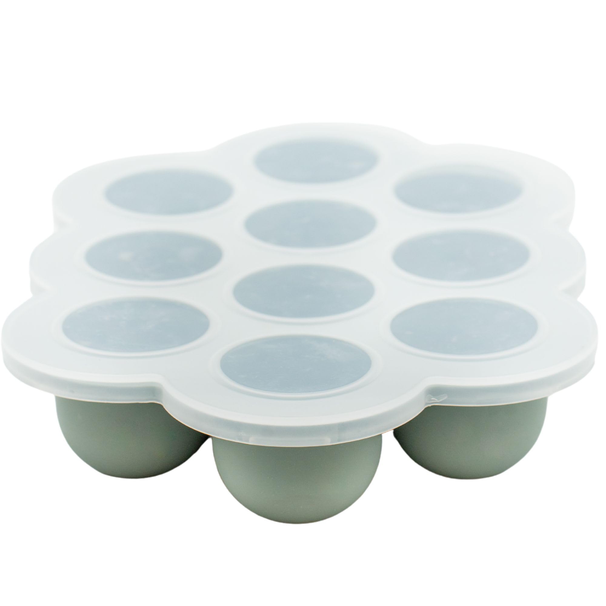WeeSprout silicone baby food freezer tray with clip-on lid