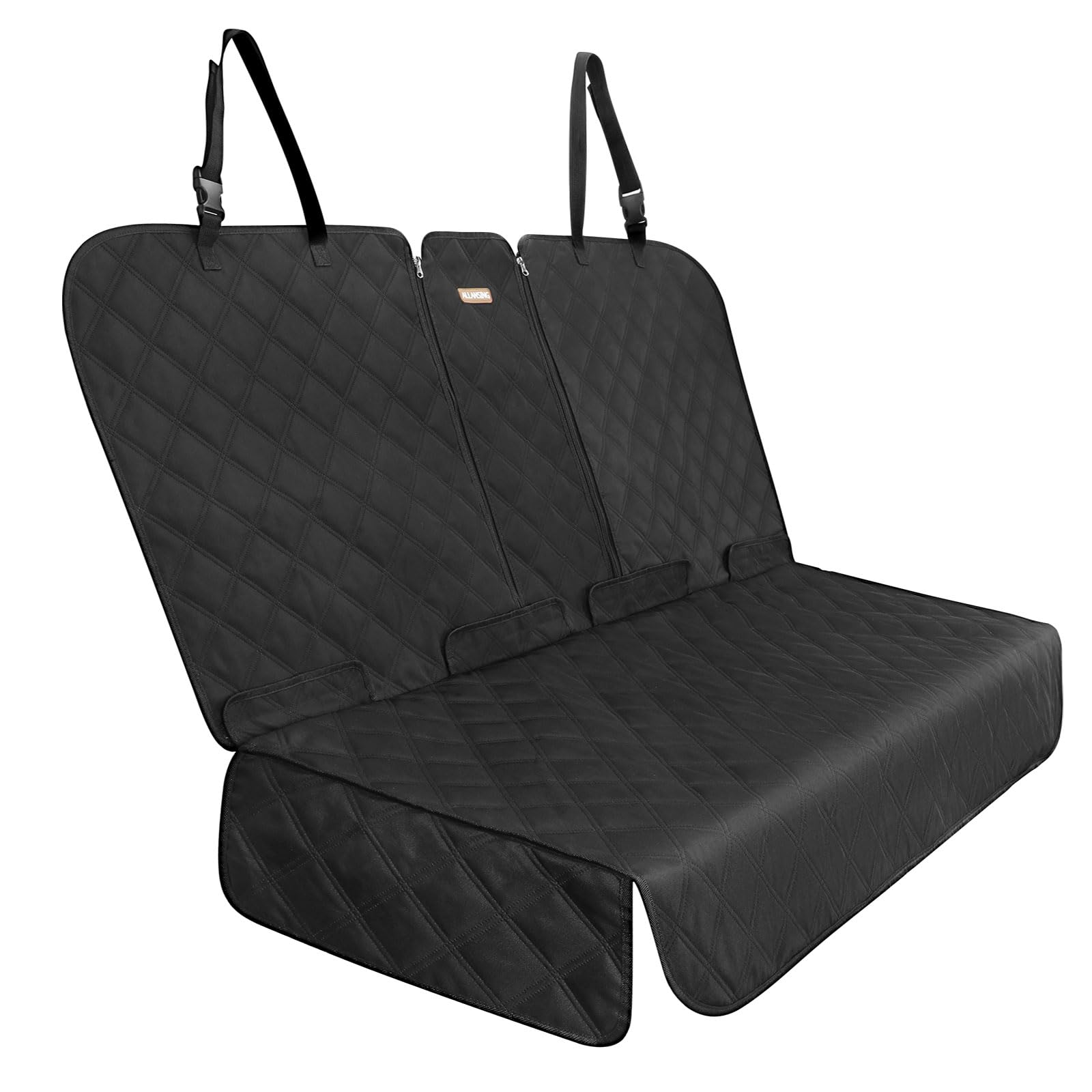 ALLANSING back seat cover protecting car bench from kids and pets