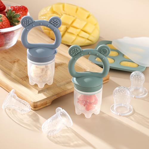 POIKSHARK feeder set showing freezer tray for making soothing popsicles