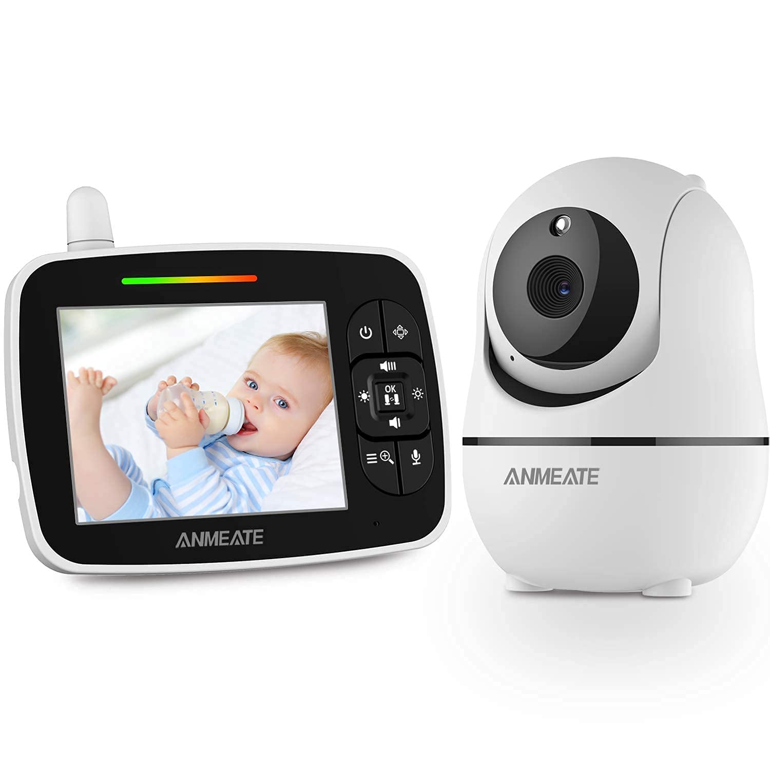 ANMEATE Large Display Video Baby Monitor with camera and audio