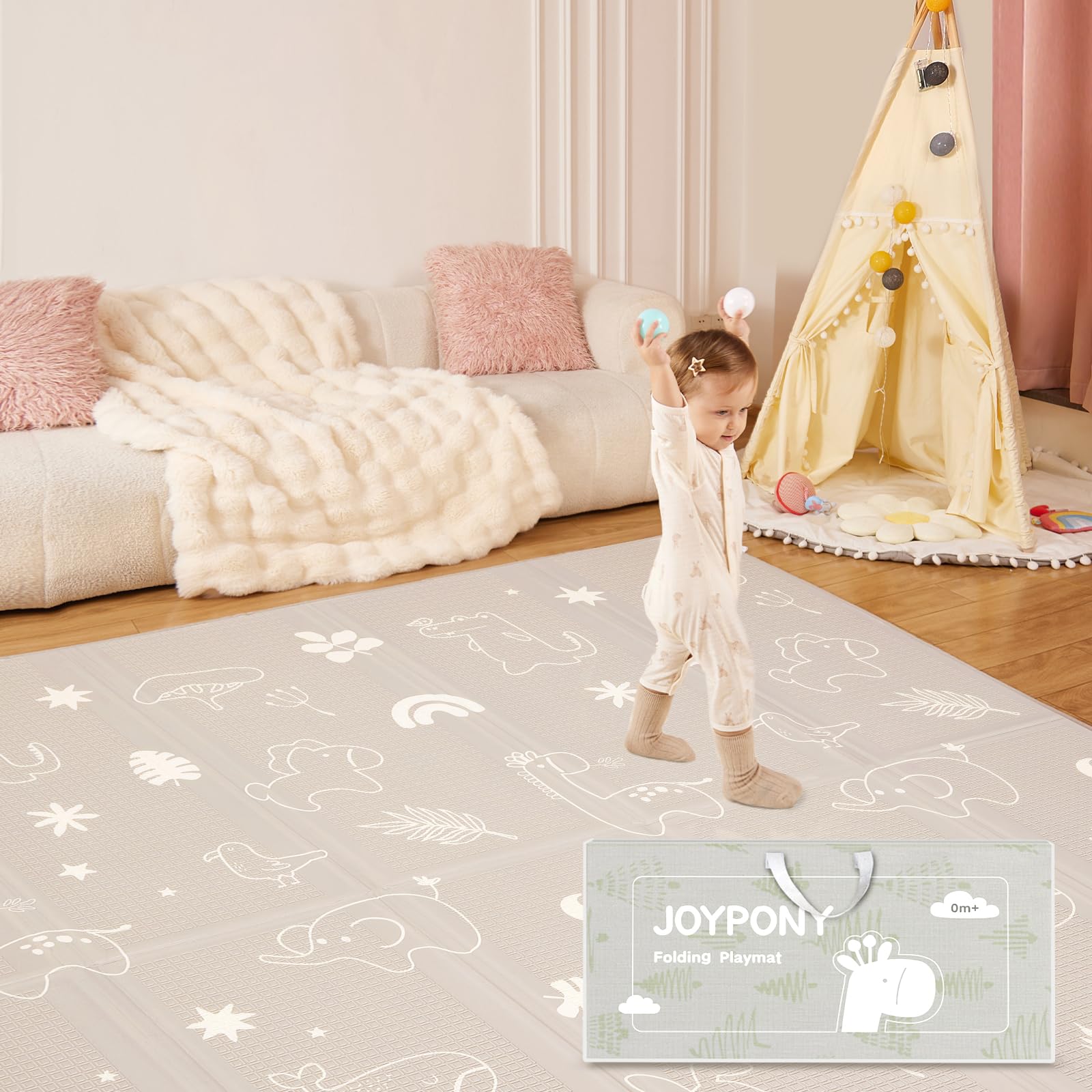 Best Baby Play Mat Under $50: Joypony Extra Large Foldable Mat Review