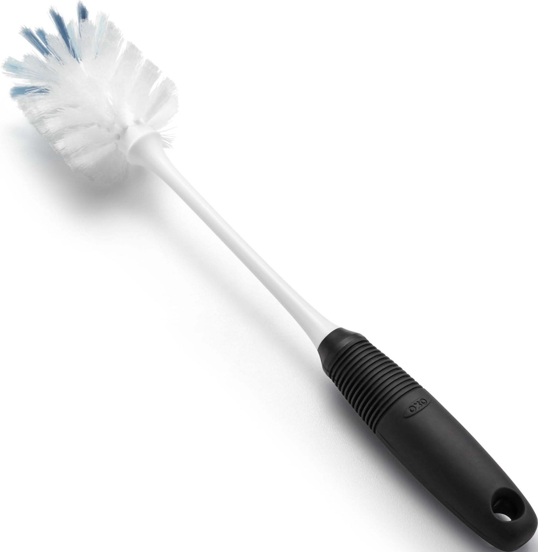 OXO Good Grips dual-bristle bottle brush with flexible neck